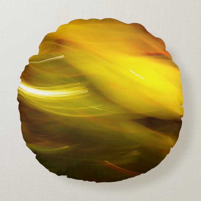 Color multicolored abstract background,  movement round cushion (Front)