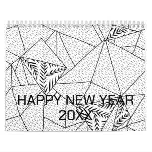 Color New personalize Text Logo Calendar