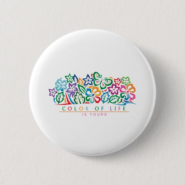 COLOR_of_life 6 Cm Round Badge (Front)