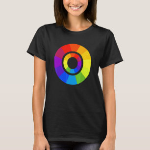 Color Palette Circle Paint Painter Teacher Design T-Shirt