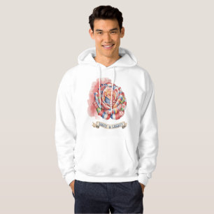 "Color Pulse Men's Hoodie – Artful Energy in Motio