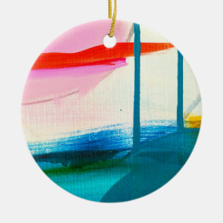 Color Run Ceramic Ornament
