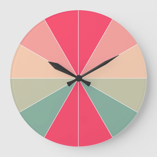 Color Segmented 03 Large Clock (Front)
