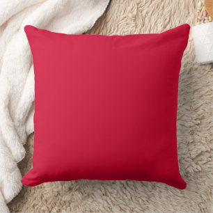 Color Solid Cherry Red  Cushion