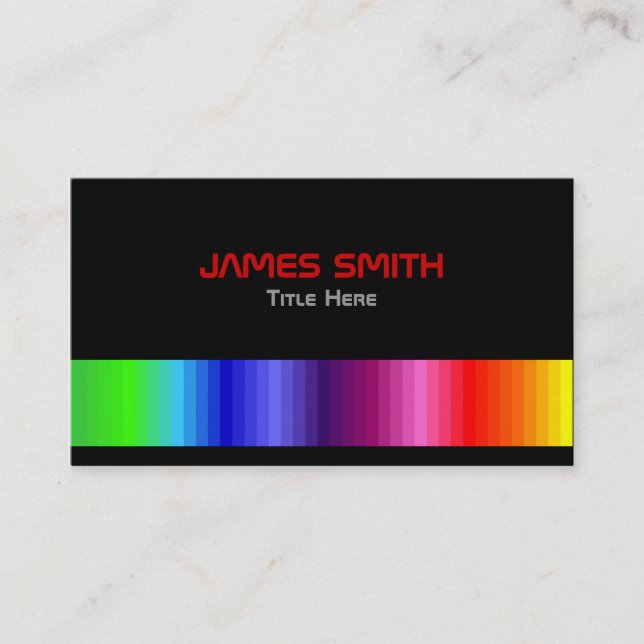 Color Spectrum Business Card (Front)