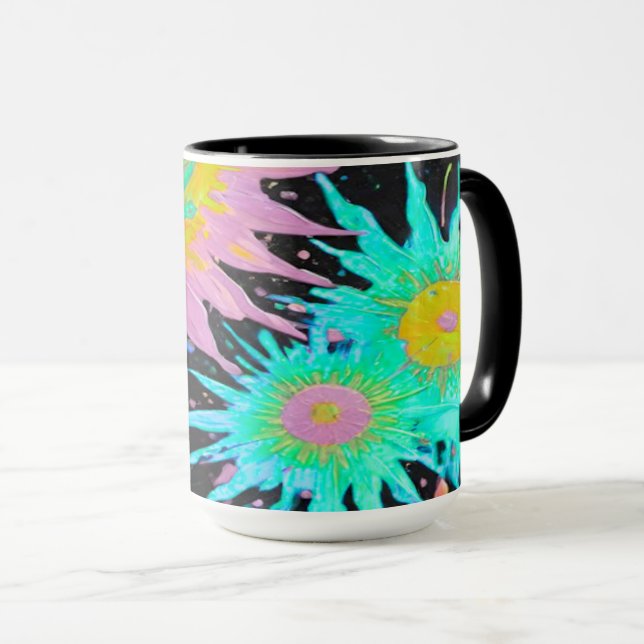 Color Splash Abstract Art Mug (Front Right)