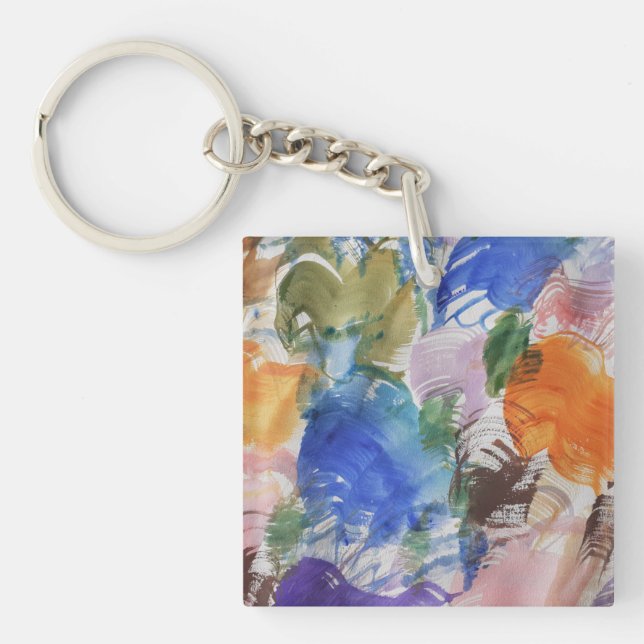 Color Splash Acrylic Key Ring (Front)