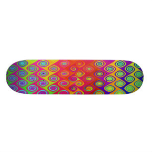 Color Splash Bright Skateboard