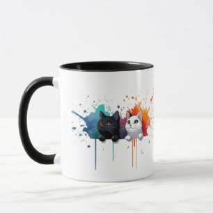 Color Splash Cats Mug