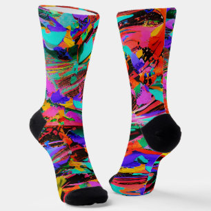 Color Splash Custom Sustainable Premium Crew Sock