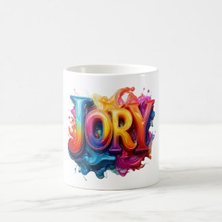 Color Splash "JORY" Art Design Coffee Mug