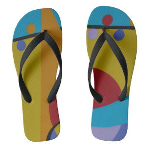Color Splash Polka Flip Flops