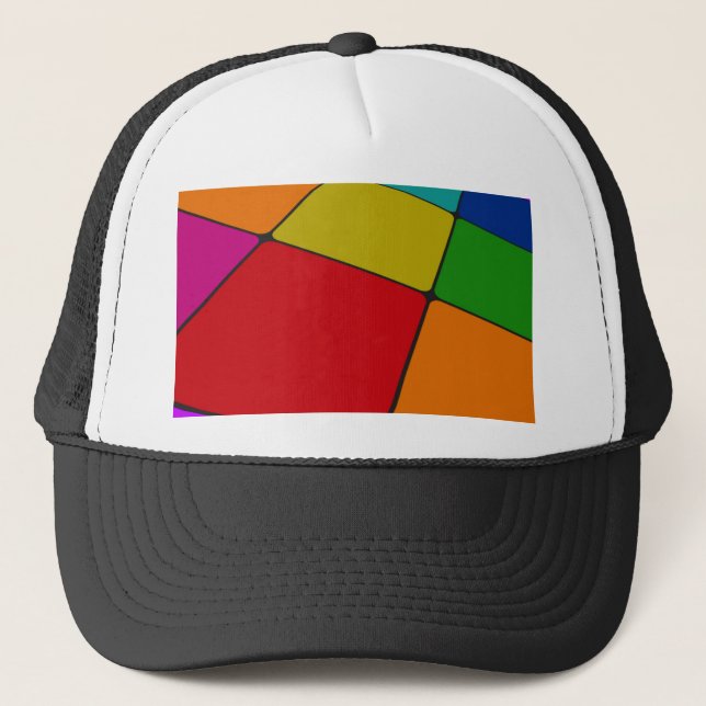Color Squares Trucker Hat (Front)