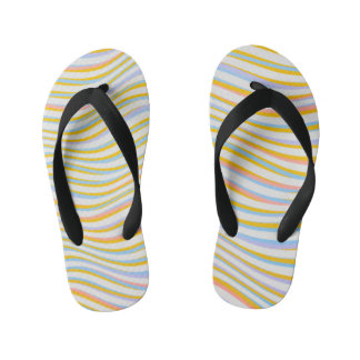 Color Stripped Design Kid's Thongs