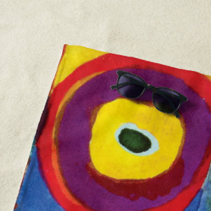 Color Study by Wassily Kandinsky Beach Towel