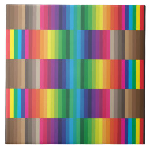 color swatch rainbow ceramic tile