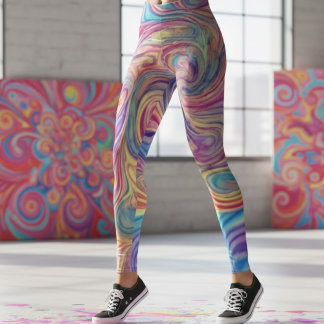 Color Swirls Leggings