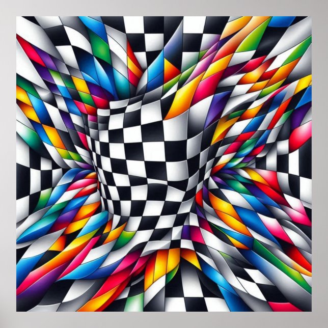 Color Vortex & Illusion Poster (Front)