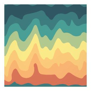 Color Wave Horizon Photo Print