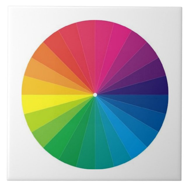 COLOR WHEEL CERAMIC TILE (Front)