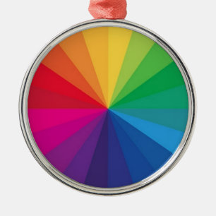 COLOR WHEEL METAL ORNAMENT
