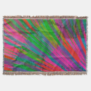 Color wheel throw blanket