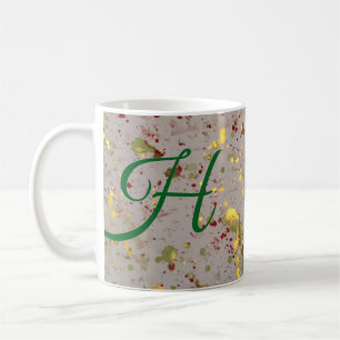Color You Happy "H" Initial Mug 