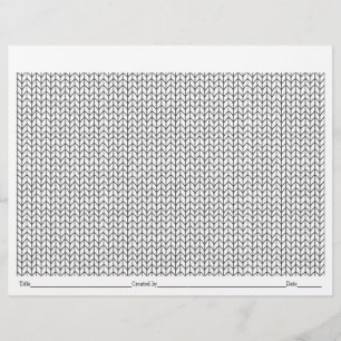 COLOR YOUR OWN Horizontal Knit Colouring Page 2
