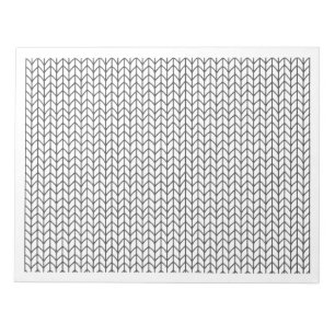 COLOR YOUR OWN Knitting 11x8.5 Notepad Horizontal