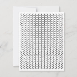 COLOR YOUR OWN Knitting 4.25x5.5 Flat Card / Vert