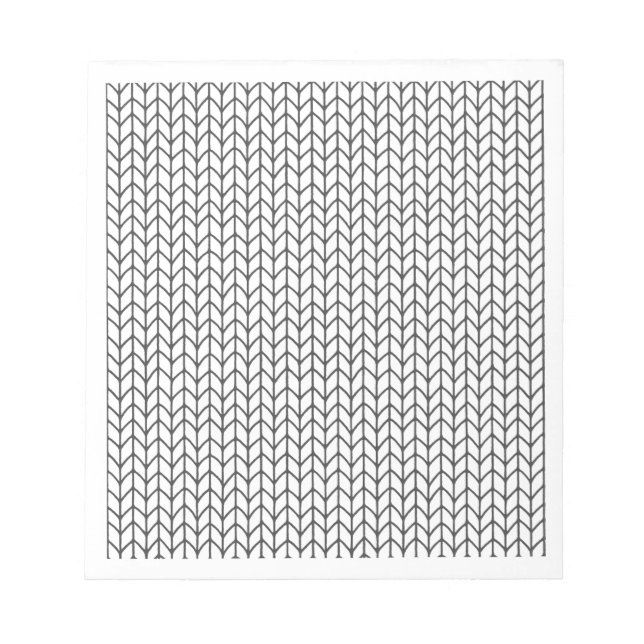 COLOR YOUR OWN Knitting 5.5x6 Notepad  (Front)