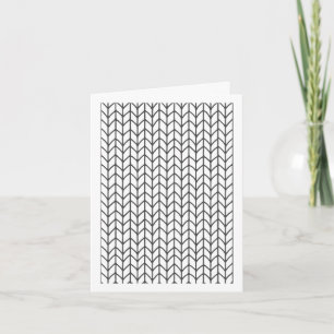 COLOR YOUR OWN Knitting Note Card / Vertical