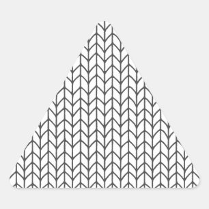 COLOR YOUR OWN Knitting Triangle Stickers