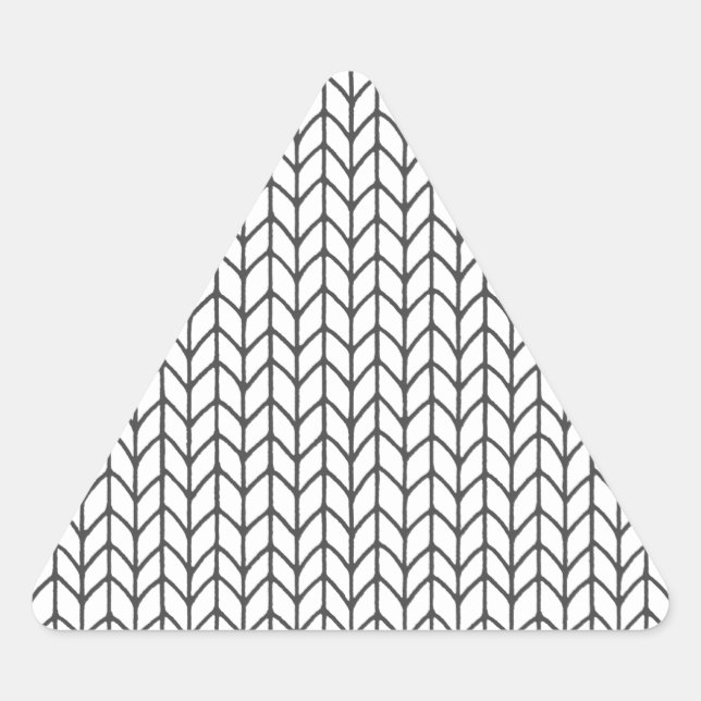 COLOR YOUR OWN Knitting Triangle Stickers (Front)