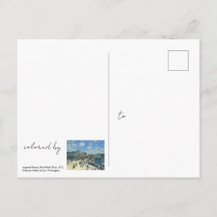 Color Your Own Pont Neuf French Postcard