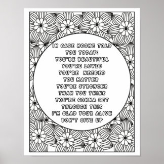 Color Your World: Vibrant Hues of Positivity Poster