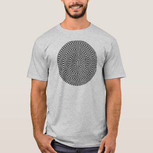 Colorable Optical Block Spiral T-Shirt