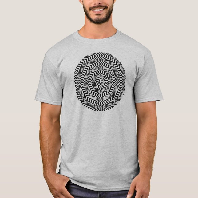 Colorable Optical Block Spiral T-Shirt (Front)