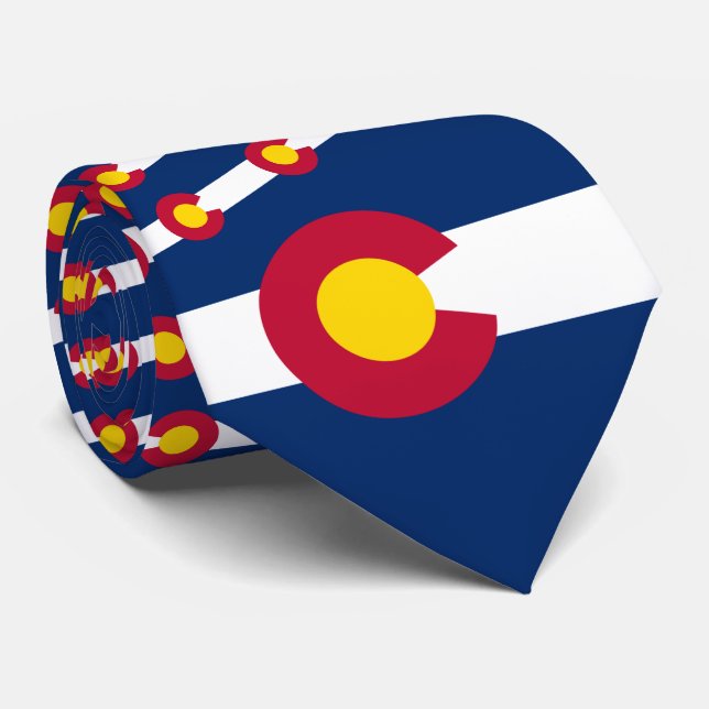 Coloradan Flag, Flag of Colorado Tie (Rolled)