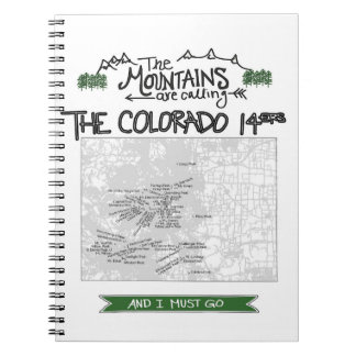 Colorado 14ers Fourteeners Design Notebook