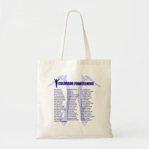 Colorado 14ers tote bag
