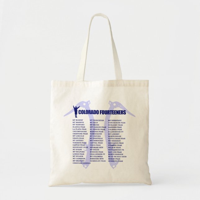 Colorado 14ers tote bag (Front)