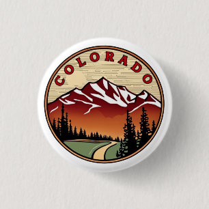 Colorado 3 cm round badge
