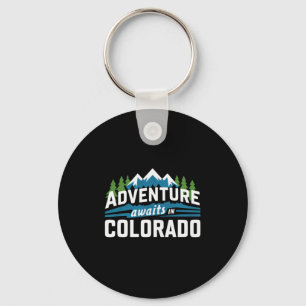 Colorado Adventure Awaits Rocky Mountain Hiking Key Ring