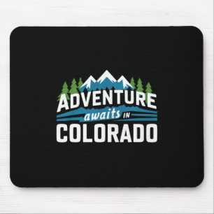 Colorado Adventure Awaits Rocky Mountain Hiking Mouse Pad