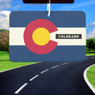 Colorado air freshener, car fresh, Colorado Flag Freshener