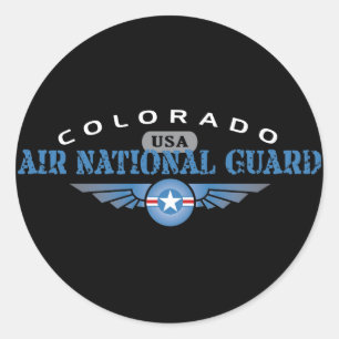 Colorado Air National Guard Classic Round Sticker