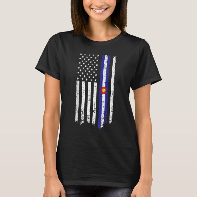 Colorado American Flag T-Shirt (Front)