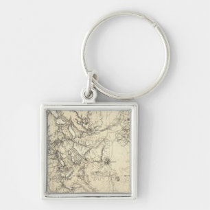 Colorado and New Mexico Key Ring