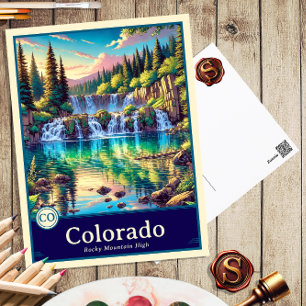 Colorado   Anime Style Cel Shaded Postcard